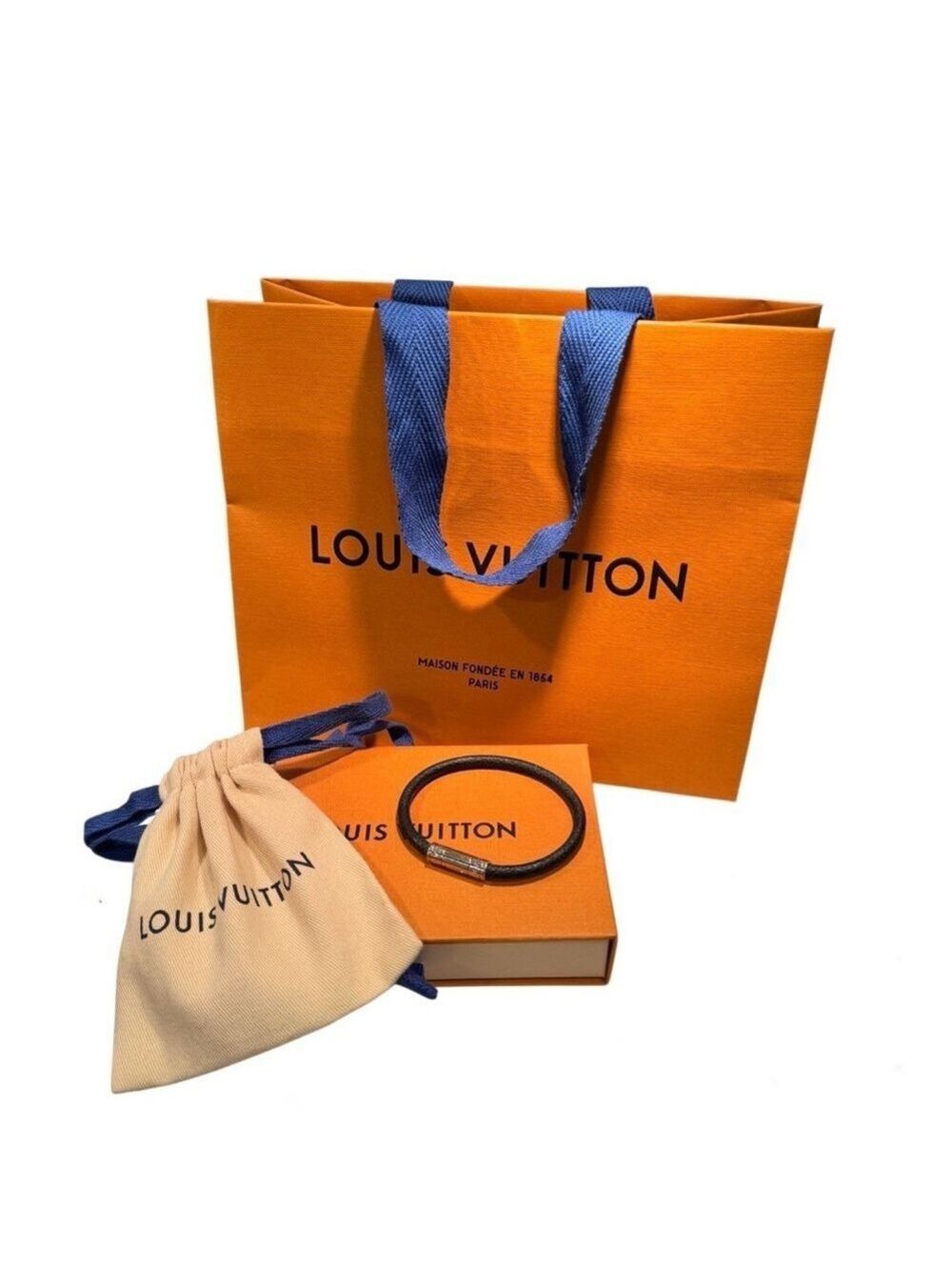 Louis Vuitton Keep It Bracelet Damier Canvas Size 7.5